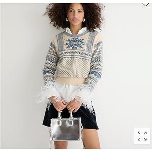 NWT Fair Isle Snowflake Crewneck in Supersoft Yarn size S